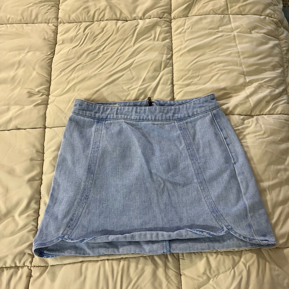 PacSun Light Blue Mini Denim Skirt